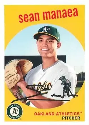 2018 Topps Archives #17 - Sean Manaea - Oakland Athletics
