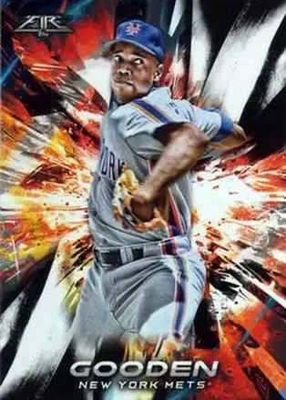 2018 Topps Fire #3 - Dwight Gooden - New York Mets
