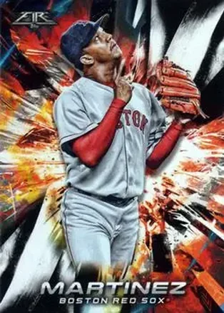 2018 Topps Fire #8 - Pedro Martinez - Boston Red Sox