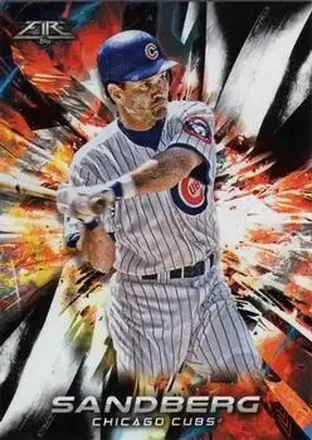 2018 Topps Fire #10 - Ryne Sandberg - Chicago Cubs
