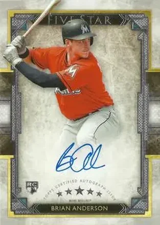 2018 Topps Five Star #FSA-BA - Brian Anderson - Miami Marlins