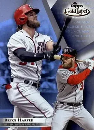 2018 Topps Gold Label #3 - Bryce Harper - Washington Nationals