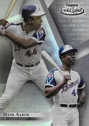 2018 Topps Gold Label #5 - Hank Aaron - Atlanta Braves
