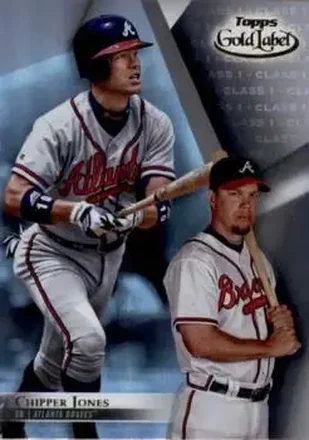 2018 Topps Gold Label #8 - Chipper Jones - Atlanta Braves