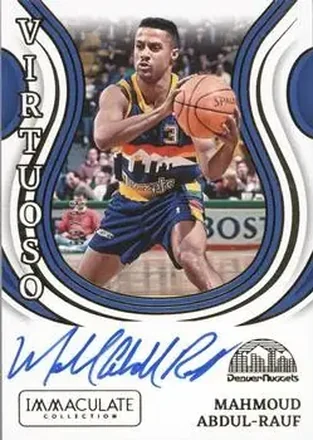 2023-24 Panini Immaculate Collection - Virtuoso Autographs #VA-MAR - Mahmoud Abdul-Rauf - Denver Nuggets