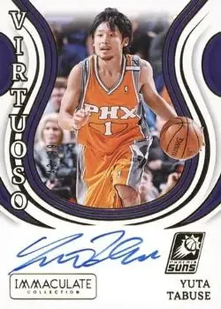2023-24 Panini Immaculate Collection - Virtuoso Autographs #VA-YTA - Yuta Tabuse - Phoenix Suns