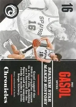 2017-18 Panini Chronicles #1 Pau Gasol