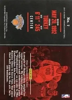Back of Enes Kanter