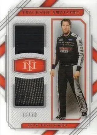 2021 Panini National Treasures - Trackside Swatches #TS-BK - Brad Keselowski - Team Penske