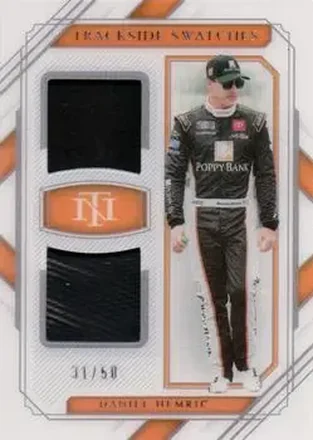 2021 Panini National Treasures - Trackside Swatches #TS-HE - Daniel Hemric - Joe Gibbs Racing