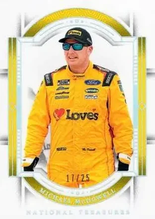 2024 Panini National Treasures - Holo Silver #40 - Michael McDowell - Front Row Motorsports