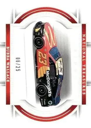 2024 Panini National Treasures - Holo Silver #51 - Bubba Wallace - 23XI Racing