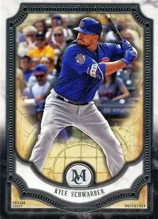 2018 Topps Museum Collection #8 - Kyle Schwarber - Chicago Cubs