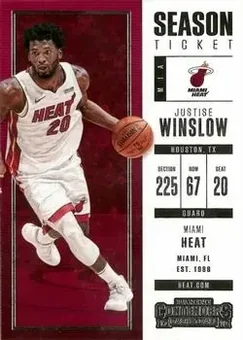 2017-18 Panini Contenders #1 - Justise Winslow - Miami Heat