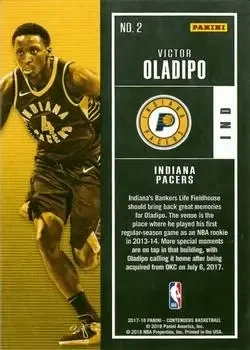 Back of Victor Oladipo