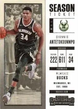 2017-18 Panini Contenders #3 Giannis Antetokounmpo