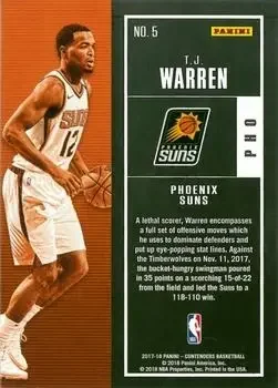 Back of T.J. Warren