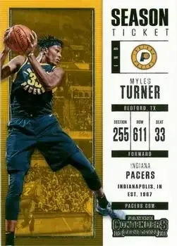 2017-18 Panini Contenders #10 Myles Turner