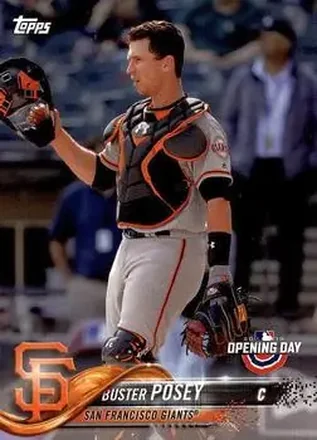 2018 Topps Opening Day #5 - Buster Posey - San Francisco Giants