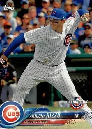 2018 Topps Opening Day #6 - Anthony Rizzo - Chicago Cubs