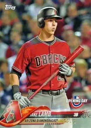 2018 Topps Opening Day #9 - Jake Lamb - Arizona Diamondbacks