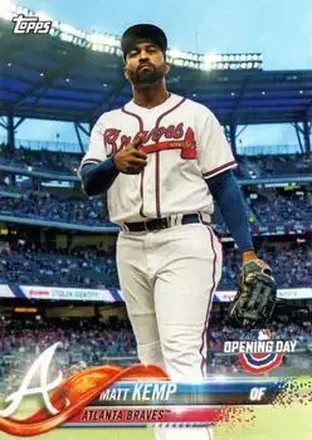 2018 Topps Opening Day #11 - Matt Kemp - Atlanta Braves
