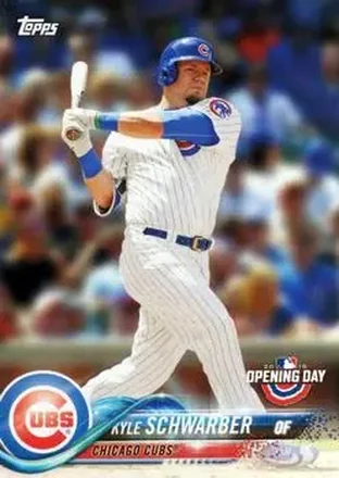 2018 Topps Opening Day #24 - Kyle Schwarber - Chicago Cubs