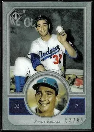 2018 Topps Transcendent Collection #1 - Sandy" Koufax - Brooklyn Dodgers