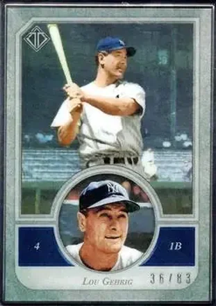 2018 Topps Transcendent Collection #17 - Lou Gehrig - New York Yankees