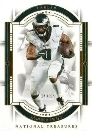 2023 Panini National Treasures - Gold #81 - D’Andre Swift - Philadelphia Eagles