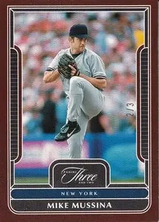 2023 Panini Three and Two - Bases Loaded #21 - Mike Mussina - New York Yankees