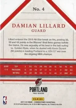 Back of Damian Lillard