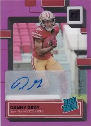 2022 Clearly Donruss - Purple #83 - Danny Gray - San Francisco 49ers