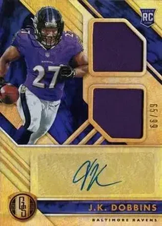 2020 Panini Gold Standard #251 - J.K. Dobbins - Baltimore Ravens