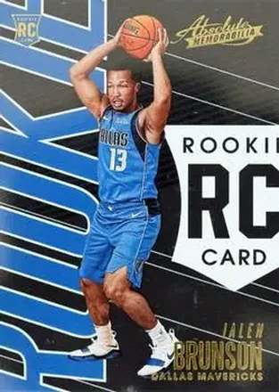 2018-19 Panini Absolute Memorabilia #89 - Jalen Brunson - Dallas Mavericks