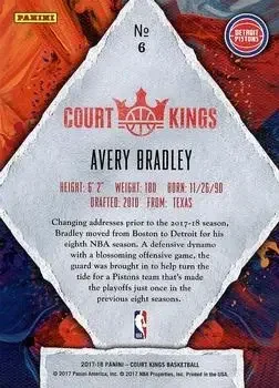 Back of Avery Bradley