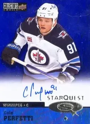 2024-25 Upper Deck Clear Cut - 1997-98 Collector's Choice Starquest #CSA-CP - Cole Perfetti - Winnipeg Jets