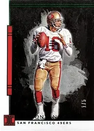 2020 Panini Impeccable - Emerald #88 - Joe Montana - San Francisco 49ers