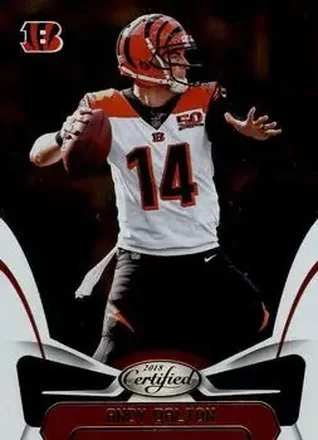 2018 Panini Certified #8 - Andy Dalton - Cincinnati Bengals