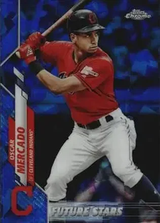 2020 Topps Chrome Sapphire Edition #225 - Oscar Mercado - Cleveland Indians