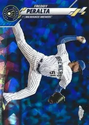 2020 Topps Chrome Sapphire Edition #238 - Freddy Peralta - Milwaukee Brewers