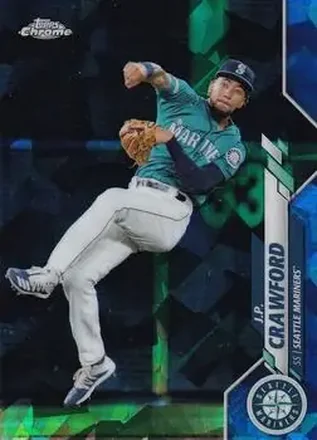 2020 Topps Chrome Sapphire Edition #263 - J.P. Crawford - Seattle Mariners