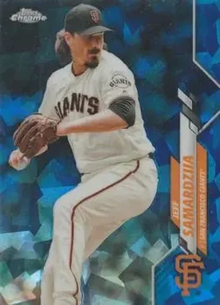 2020 Topps Chrome Sapphire Edition #295 - Jeff Samardzija - San Francisco Giants