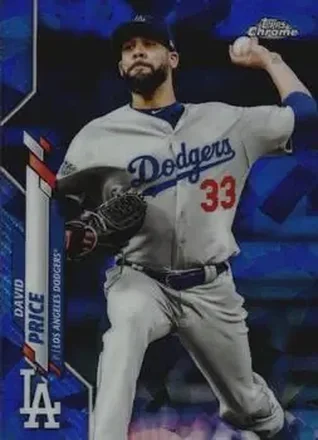 2020 Topps Chrome Sapphire Edition #299 - David Price - Los Angeles Dodgers