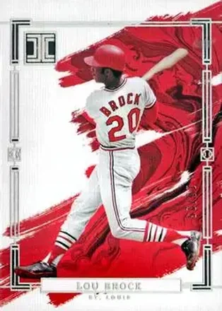 2024 Panini Impeccable - Holo Silver #5 - Lou Brock - St. Louis Cardinals