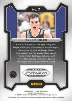 Back of Tyler Kolek