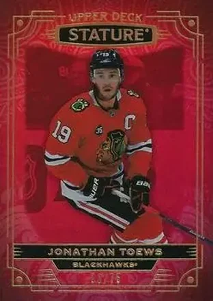 2022-23 Upper Deck Stature - Red #48 - Jonathan Toews - Chicago Blackhawks