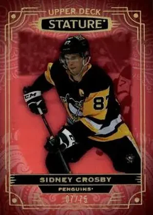 2022-23 Upper Deck Stature - Red #55 - Sidney Crosby - Pittsburgh Penguins