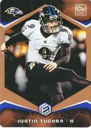 2018 Panini Elements - Copper #6 - Justin Tucker - Baltimore Ravens