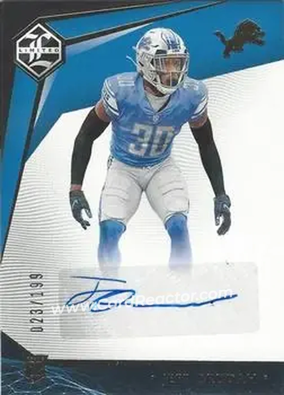 2020 Panini Limited #216 - Jeff Okudah - Detroit Lions - Front
